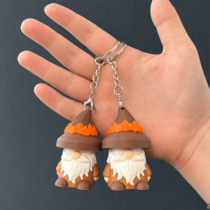 Gnome Fidget Clicker Keychain