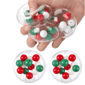 Holly Jolly Holiday Bead-Filled Squishy Stress Balls