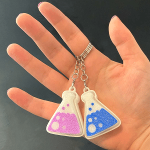 Glow in the Dark Magic Potion Fidget Clicker Keychain