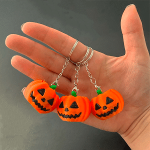 Jack O’ Lantern Fidget Clicker Keychain
