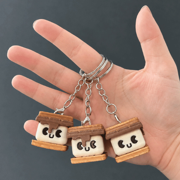 Smores Fidget Clicker Keychain