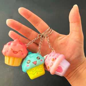 Slow Rise Squishy Cupcake Keychain